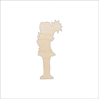 Cheerleader Wood Craft Shape - Laser Cut Baltic Birch Unfinished DIY Wood Art Supplies SPT630 - The Wood Shape Store