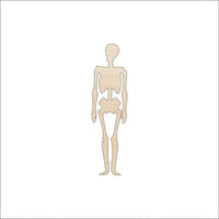 Skeleton Wood Craft Shape - Laser Cut Baltic Birch Unfinished DIY Wood Art Supplies PPL112 - The Wood Shape Store