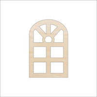 Window Wood Craft Shape - Laser Cut Baltic Birch Unfinished DIY Wood Art Supplies BLD114 - The Wood Shape Store