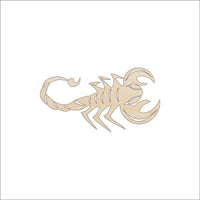 Scorpion Wood Craft Shape - Laser Cut Baltic Birch Unfinished DIY Wood Art Supplies BUG79 - The Wood Shape Store