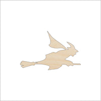 Witch Wood Craft Shape - Laser Cut Baltic Birch Unfinished DIY Wood Art Supplies FAL101 - The Wood Shape Store