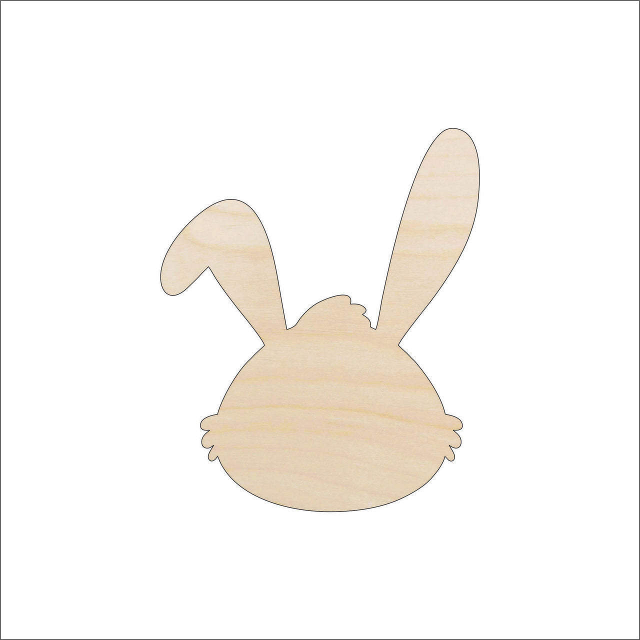 Bunny - Wood Craft Shape - Laser Cut Baltic Birch Unfinished DIY Wood Art Supplies BNY49 - The Wood Shape Store