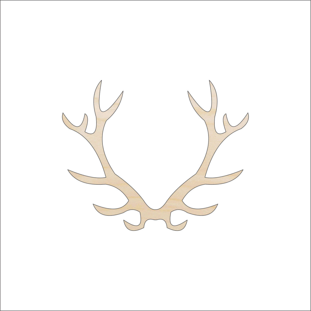Deer Wood Craft Shape - Laser Cut Baltic Birch Unfinished DIY Wood Art Supplies DER58 - The Wood Shape Store