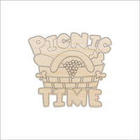 Picnic Basket Wood Craft Shape - Laser Cut Baltic Birch Unfinished DIY Wood Art Supplies FOD161 - The Wood Shape Store