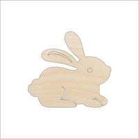Bunny - Wood Craft Shape - Laser Cut Baltic Birch Unfinished DIY Wood Art Supplies BNY55 - The Wood Shape Store