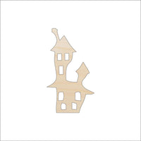 Haunted House Wood Craft Shape - Laser Cut Baltic Birch Unfinished DIY Wood Art Supplies FAL151 - The Wood Shape Store
