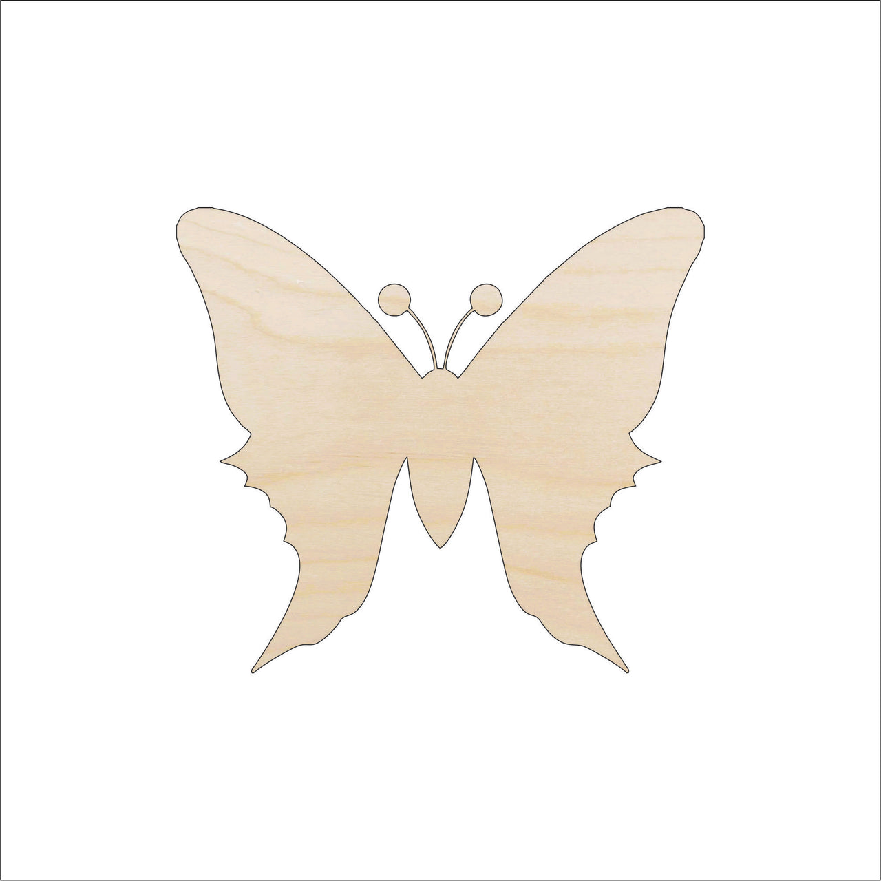 Butterfly Wood Craft Shape - Laser Cut Baltic Birch Unfinished DIY Wood Art Supplies BUG64 - The Wood Shape Store