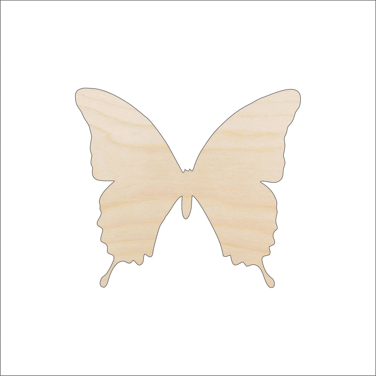 Butterfly Wood Craft Shape - Laser Cut Baltic Birch Unfinished DIY Wood Art Supplies BUG51 - The Wood Shape Store
