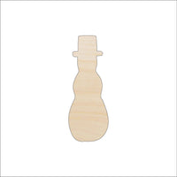 Snowman Wood Craft Shape - Laser Cut Baltic Birch Unfinished DIY Wood Art Supplies XMS121 - The Wood Shape Store