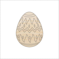 Easter Egg Wood Craft Shape - Laser Cut Baltic Birch Unfinished DIY Wood Art Supplies ESR11 - The Wood Shape Store