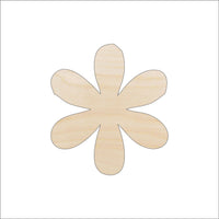 Flower Wood Craft Shape - Laser Cut Baltic Birch Unfinished DIY Wood Art Supplies FLR64 - The Wood Shape Store