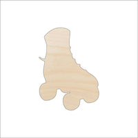 Rollerskate Wood Craft Shape - Laser Cut Baltic Birch Unfinished DIY Wood Art Supplies SPT116 - The Wood Shape Store