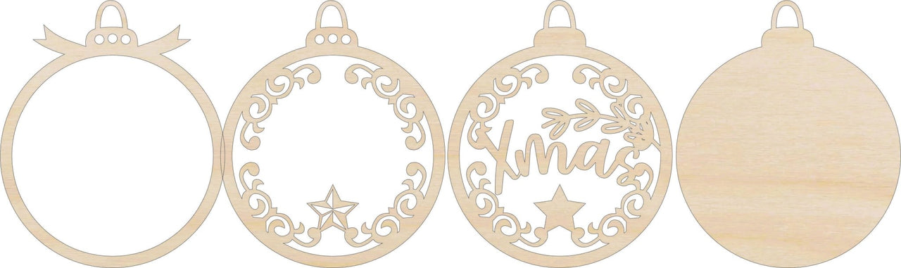 3D Laser Cut Ornament – Baltic Birch Wood Craft Supplies | DIY Wood Ornament Kit XM34 - The Wood Shape Store