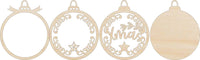 3D Laser Cut Ornament – Baltic Birch Wood Craft Supplies | DIY Wood Ornament Kit XM34 - The Wood Shape Store