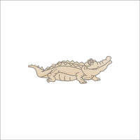 Alligator Wood Craft Shape - Laser Cut Baltic Birch Unfinished DIY Wood Art Supplies REP9 - The Wood Shape Store