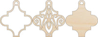 3D Laser Cut Ornament – Baltic Birch Wood Craft Supplies | DIY Wood Ornament Kit DS13 - The Wood Shape Store
