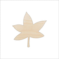 Leaf Wood Craft Shape - Laser Cut Baltic Birch Unfinished DIY Wood Art Supplies LEF10 - The Wood Shape Store