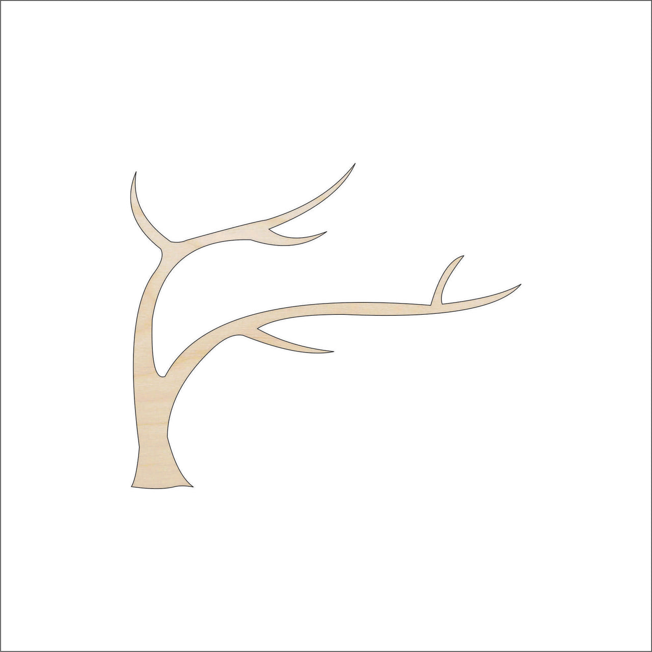 Tree Wood Craft Shape - Laser Cut Baltic Birch Unfinished DIY Wood Art Supplies TRE87 - The Wood Shape Store
