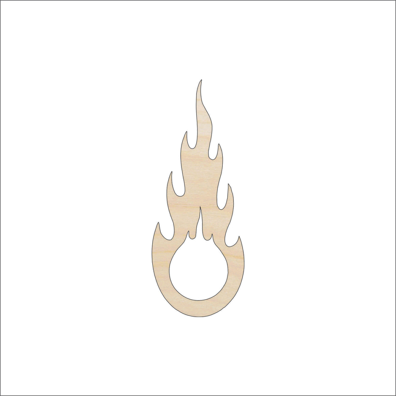 Campfire Wood Craft Shape - Laser Cut Baltic Birch Unfinished DIY Wood Art Supplies XTR82 - The Wood Shape Store