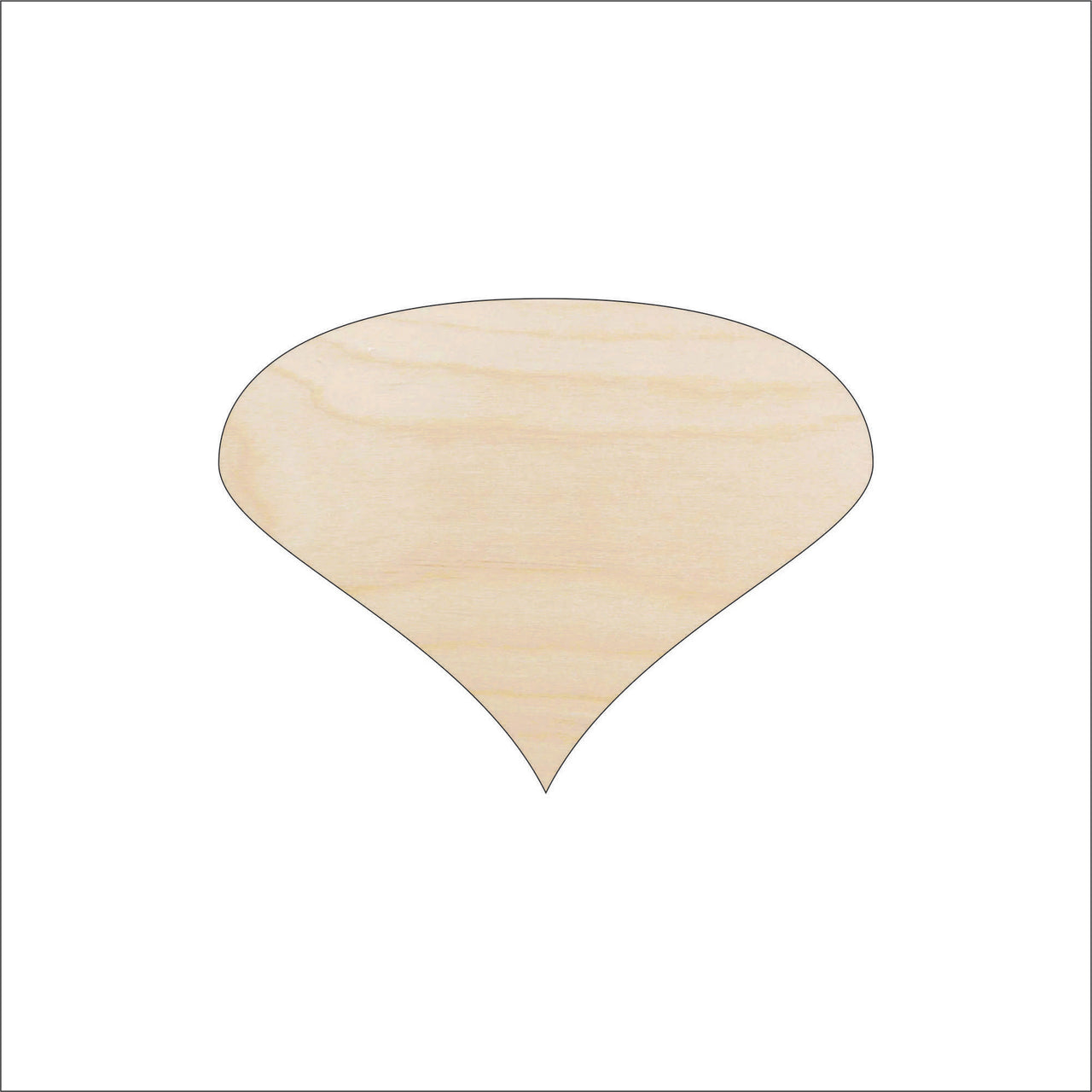 Bubble Wood Craft Shape - Laser Cut Baltic Birch Unfinished DIY Wood Art Supplies WRD86 - The Wood Shape Store
