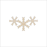 Snowflake Wood Craft Shape - Laser Cut Baltic Birch Unfinished DIY Wood Art Supplies SNW72 - The Wood Shape Store