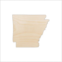 Arkansas Wood Craft Shape - Laser Cut Baltic Birch Unfinished DIY Wood Art Supplies STAT52 - The Wood Shape Store