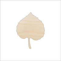 Leaf Wood Craft Shape - Laser Cut Baltic Birch Unfinished DIY Wood Art Supplies LEF6 - The Wood Shape Store