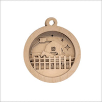 Horse 3D Laser Cut Ornament – Baltic Birch Wood Craft Supplies | DIY Wood Ornament Kit AN21 - The Wood Shape Store
