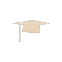 Graduation Cap Wood Craft Shape - Laser Cut Baltic Birch Unfinished DIY Wood Art Supplies SCL3 - The Wood Shape Store