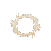 Wreath Wood Craft Shape - Laser Cut Baltic Birch Unfinished DIY Wood Art Supplies TRE89 - The Wood Shape Store