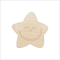 Star Wood Craft Shape - Laser Cut Baltic Birch Unfinished DIY Wood Art Supplies SKY17 - The Wood Shape Store