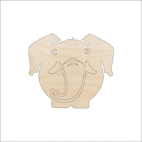 Elephant Wood Craft Shape Laser Cut Baltic Birch Unfinished DIY Wood Art Supplies ELE49 - The Wood Shape Store