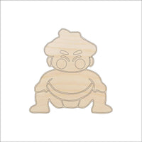 Wrestling Wood Craft Shape - Laser Cut Baltic Birch Unfinished DIY Wood Art Supplies PPL43 - The Wood Shape Store