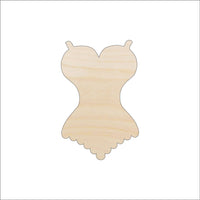 Corset Wood Craft Shape - Laser Cut Baltic Birch Unfinished DIY Wood Art Supplies CLT49 - The Wood Shape Store
