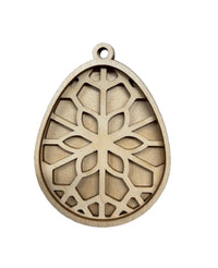 Easter 3D Laser Cut Ornament – Baltic Birch Wood Craft Supplies | DIY Wood Ornament Kit ES16 - The Wood Shape Store