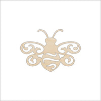 Bumblebee Wood Craft Shape - Laser Cut Baltic Birch Unfinished DIY Wood Art Supplies BUG45 - The Wood Shape Store