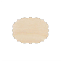 Plaque Wood Craft Shape - Laser Cut Baltic Birch Unfinished DIY Wood Art Supplies BSC54 - The Wood Shape Store
