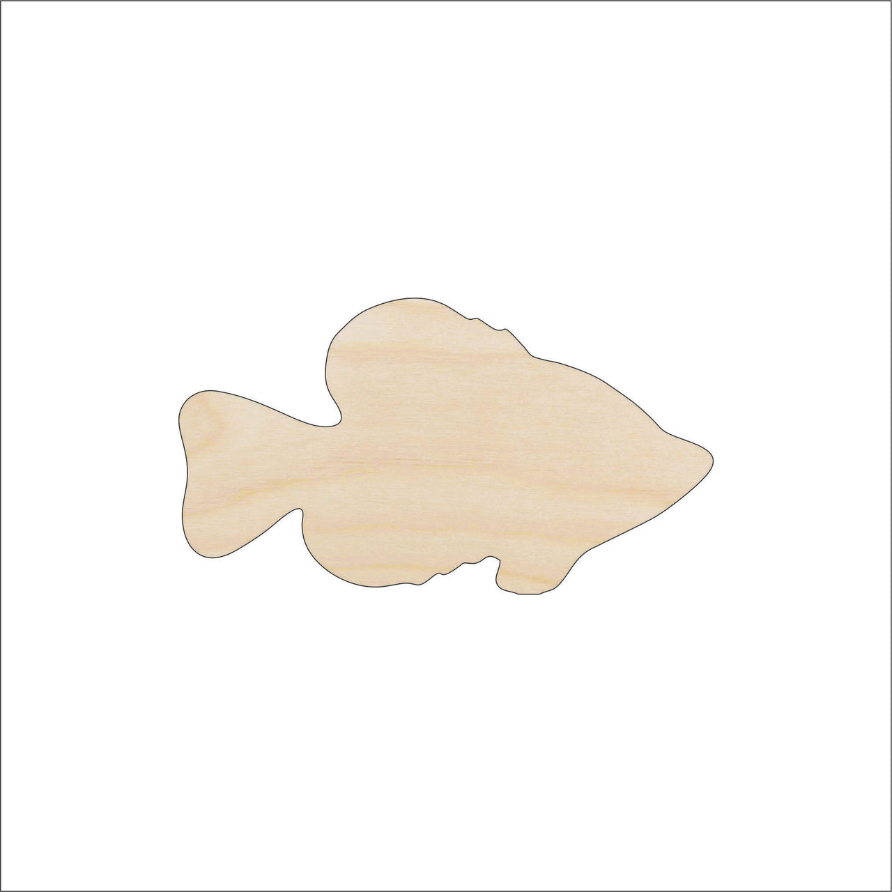 Fish Wood Craft Shape - Laser Cut Baltic Birch Unfinished DIY Wood Art Supplies FSH17 - The Wood Shape Store