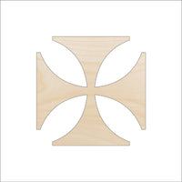 Cross Wood Craft Shape - Laser Cut Baltic Birch Unfinished DIY Wood Art Supplies REL14 - The Wood Shape Store