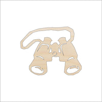 Binoculars Wood Craft Shape - Laser Cut Baltic Birch Unfinished DIY Wood Art Supplies TRP24 - The Wood Shape Store