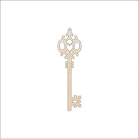 Key Wood Craft Shape - Laser Cut Baltic Birch Unfinished DIY Wood Art Supplies KEY1 - The Wood Shape Store