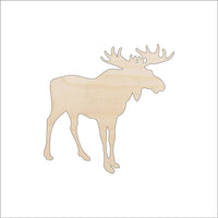 Moose Wood Craft Shape - Laser Cut Baltic Birch Unfinished DIY Wood Art Supplies MUS17 - The Wood Shape Store