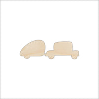 Camper Wood Craft Shape - Laser Cut Baltic Birch Unfinished DIY Wood Art Supplies CAR38 - The Wood Shape Store