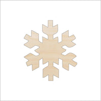Snowflake Wood Craft Shape - Laser Cut Baltic Birch Unfinished DIY Wood Art Supplies SNW7 - The Wood Shape Store