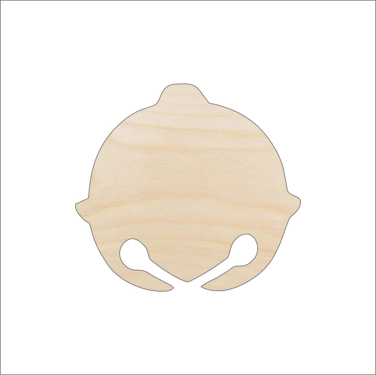 Bell Wood Craft Shape - Laser Cut Baltic Birch Unfinished DIY Wood Art Supplies XTR25 - The Wood Shape Store