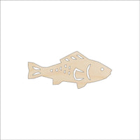 Fish Wood Craft Shape - Laser Cut Baltic Birch Unfinished DIY Wood Art Supplies FSH1 - The Wood Shape Store