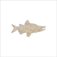 Fish Wood Craft Shape - Laser Cut Baltic Birch Unfinished DIY Wood Art Supplies FSH77 - The Wood Shape Store