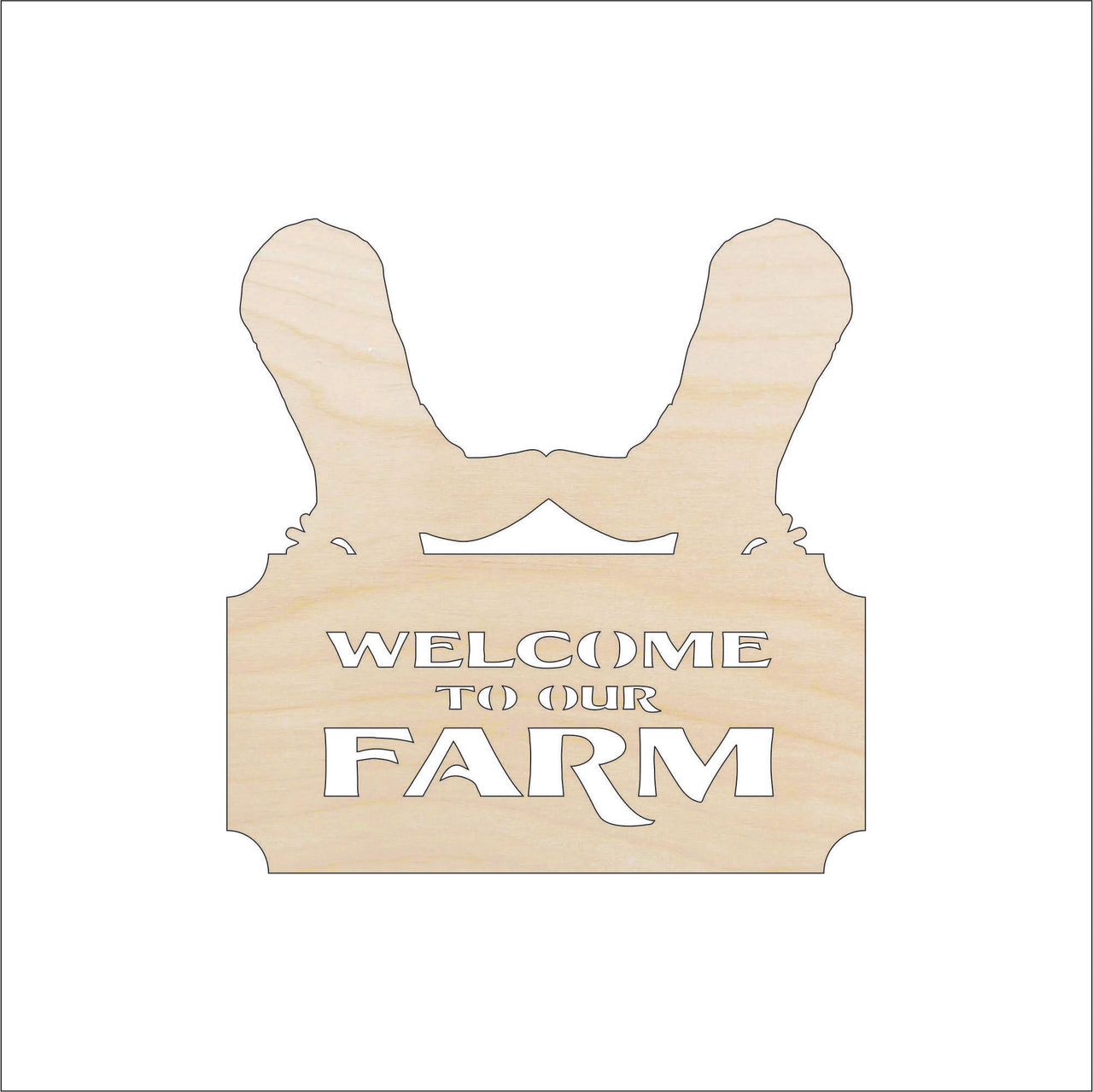 Farm Wood Craft Shape - Laser Cut Baltic Birch Unfinished DIY Wood Art Supplies SGN45 - The Wood Shape Store