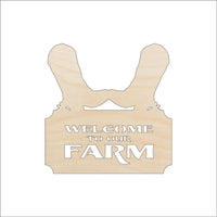Farm Wood Craft Shape - Laser Cut Baltic Birch Unfinished DIY Wood Art Supplies SGN45 - The Wood Shape Store