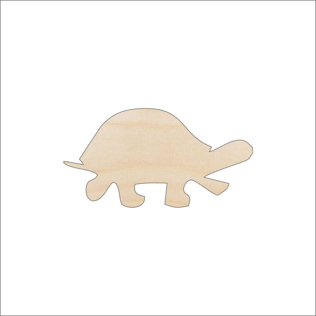 Turtle Wood Craft Shape - Laser Cut Baltic Birch Unfinished DIY Wood Art Supplies REP12 - The Wood Shape Store